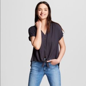 Universal Thread Short Sleeve Tie Front Shirt